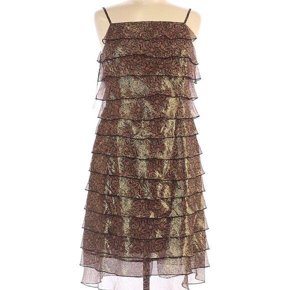 Adrianna Paisley metallic silk Cocktail Dr… - Picture 8 of 8